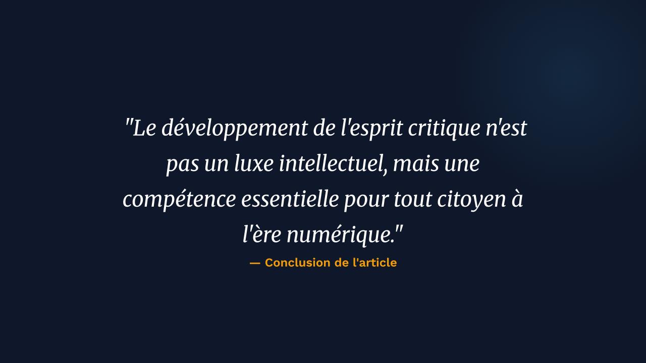 Mieux s'Informer à l'Ère Numérique7